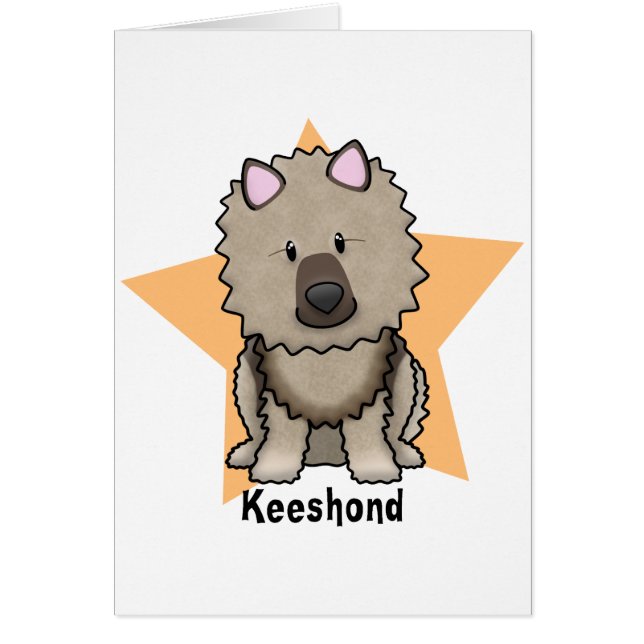かわいいの星のKeeshond (正面)