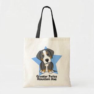 かわいいの星より素晴らしいスイス山犬 トートバッグ