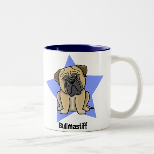 かわいいの星Bullmastiff ツートーンマグカップ (右)