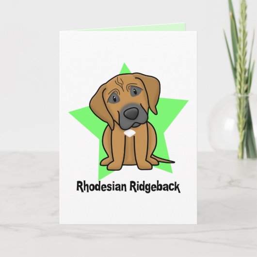 かわいいの星Rhodesian Ridgeback カード (正面)