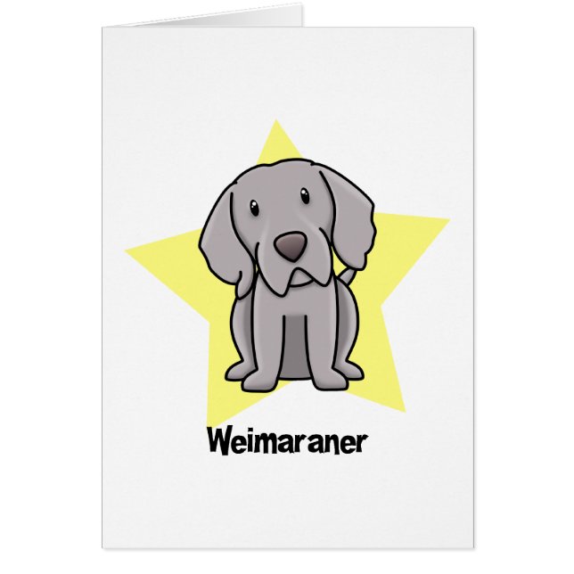 かわいいの星Weimaraner (正面)