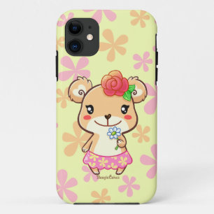 かわいいの春時間花くまのiPhone 5/5Sの場合 iPhone 11 ケース