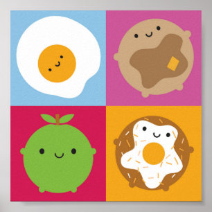 かわいいの朝食 ポスター