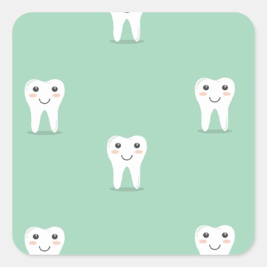 かわいいの歯 スクエアシール (正面)