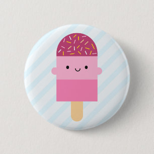 かわいいの氷Lolly/アイスキャンデー 缶バッジ