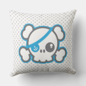 かわいいの海賊スカルの装飾用クッション クッション (裏面)