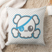 かわいいの海賊スカルの装飾用クッション クッション (ブランケット)