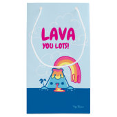 かわいいの火山 スモールペーパーバッグ (裏面)