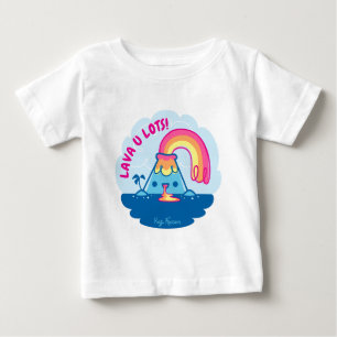 かわいいの火山 ベビーTシャツ