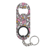 かわいいの灰色パターン キーホルダー栓抜き (裏面)