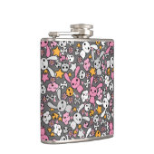 かわいいの灰色パターン フラスク (右)