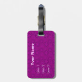 かわいいの短い髪のヨークシャーテリアの漫画犬 ラゲッジタグ (裏面縦)