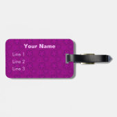 かわいいの短い髪のヨークシャーテリアの漫画犬 ラゲッジタグ (裏面横)