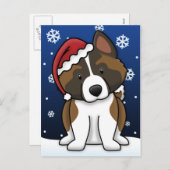 かわいいの秋田のクリスマスの郵便はがき シーズンポストカード (正面/裏面)