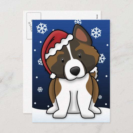 かわいいの秋田のクリスマスの郵便はがき シーズンポストカード (正面/裏面)