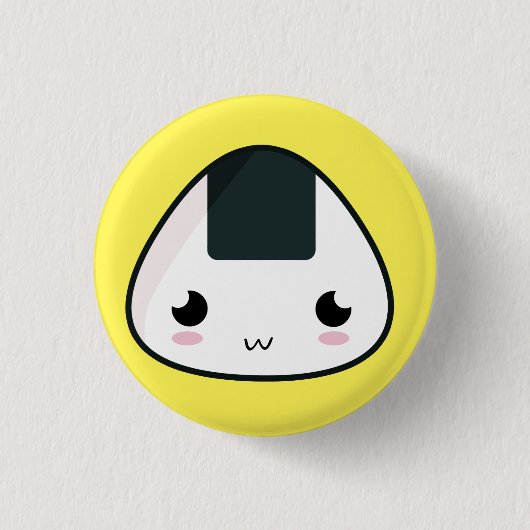 かわいいの米球 缶バッジ (正面)