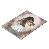 かわいいの美しいアテーナーのギリシャの女神のノート ノートブック (左側)