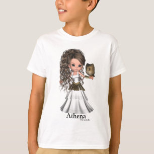 かわいいの美しいアテーナーのギリシャの女神のワイシャツ Tシャツ