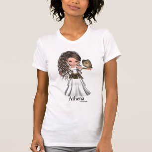 かわいいの美しいアテーナーのギリシャの女神のワイシャツ Tシャツ