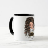 かわいいの美しいギリシャの女神アテーナー マグカップ (正面左)