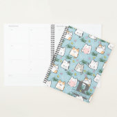 かわいいの背景（青） プランナー手帳 (ディスプレー)