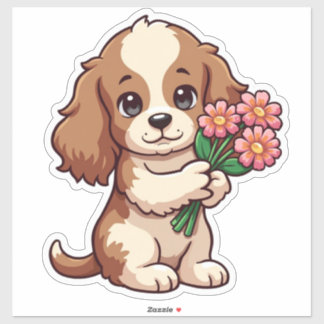 かわいいの花押さえ花 シール