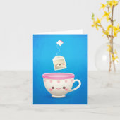 かわいいの茶時間 カード (黄色い花)