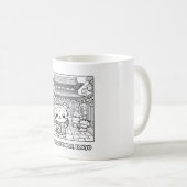 かわいいの虎は東京・浅草寺 コーヒーマグカップ (正面右)