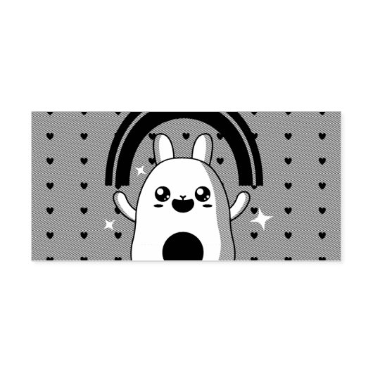 かわいいの虹 セルフインキングスタンプ (デザイン)