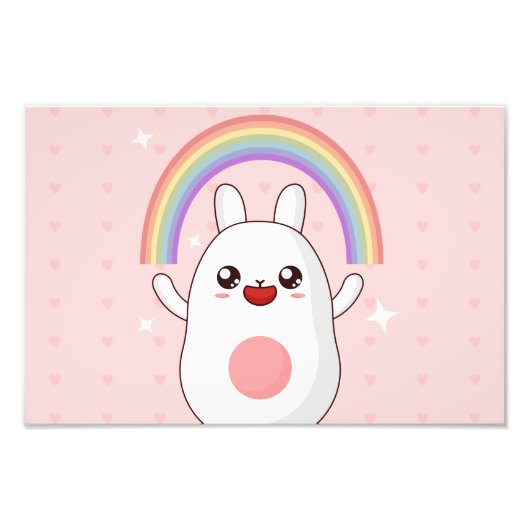 かわいいの虹 フォトプリント            (正面)