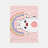 かわいいの虹 フリースブランケット (正面)