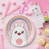 かわいいの虹 ペーパープレート (パーティー)