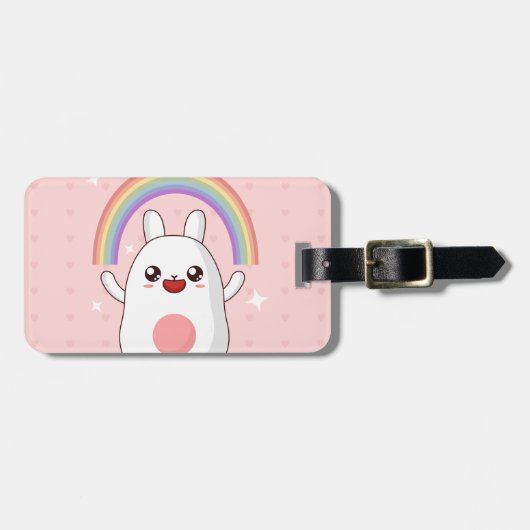 かわいいの虹 ラゲッジタグ (正面横)