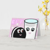 かわいいの親友は永久にクッキーBFF搾り出し、 カード (黄色い花)