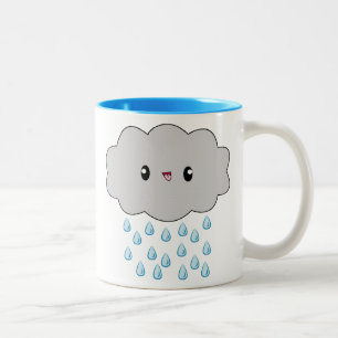かわいいの雨雲のマグ ツートーンマグカップ