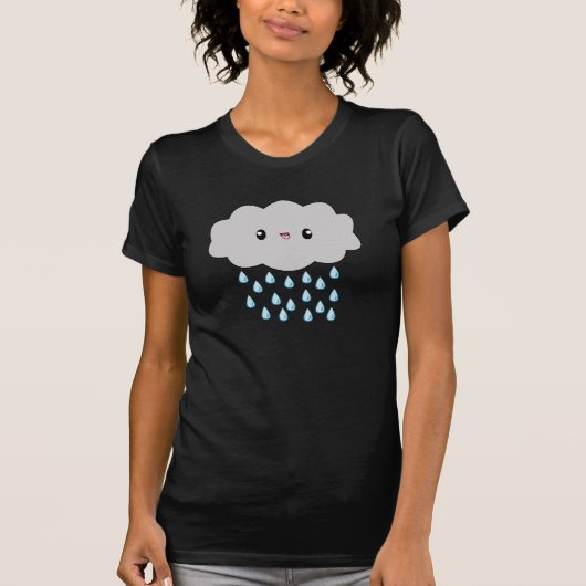 かわいいの雨雲の女性Tシャツ Tシャツ (正面)