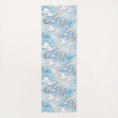 かわいいの雲のヨガのマット ヨガマット (裏面)