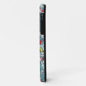 かわいいの青いパターン Case-Mate iPhoneケース (裏面/左)
