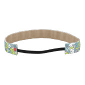 かわいいの青パターン アスレチックヘッドバンド (裏面)