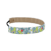 かわいいの青パターン アスレチックヘッドバンド (左)