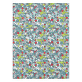 かわいいの青パターン テーブルクロス (正面)