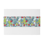 かわいいの青パターン 招待状ベリーバンド (裏面例)