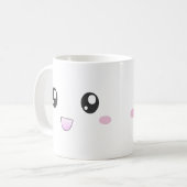 かわいいの顔のマグ コーヒーマグカップ (正面左)