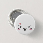 かわいいの顔 缶バッジ (正面&裏面)