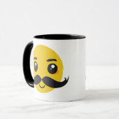 かわいいの髭の微笑 マグカップ (正面左)