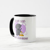 かわいいの黒い実験室の再結集の従順 マグカップ (正面左)