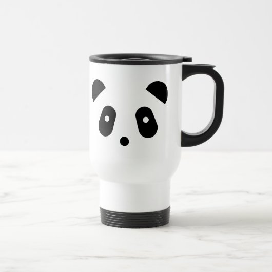 かわいいの~のかわいいパンダの顔 トラベルマグ (右)