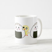 かわいいの"Onigiri"の米球 コーヒーマグカップ (正面右)