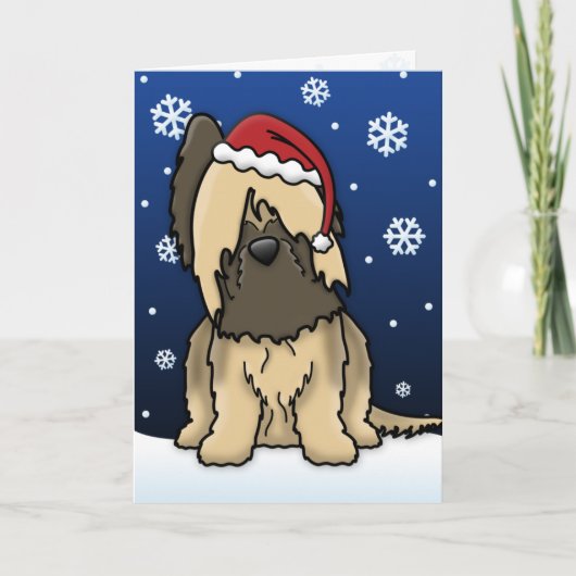 かわいいのBriardのクリスマスカード シーズンカード (正面)