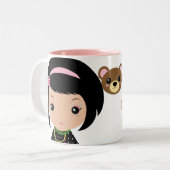 かわいいのKokeshiのマグ ツートーンマグカップ (正面左)